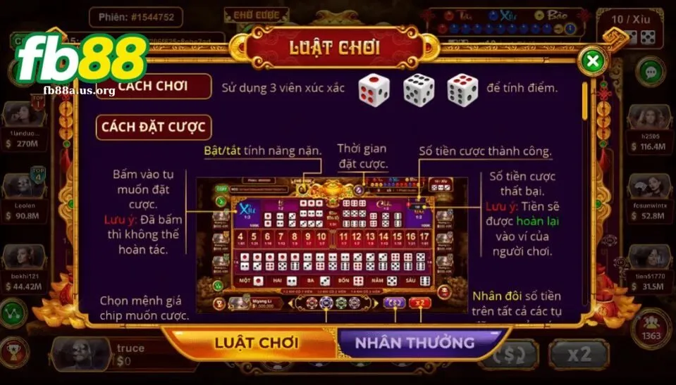 Khám phá những cửa cược trong cách chơi Sicbo cực chất